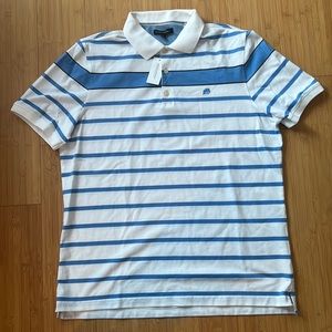 Banana Republic Men’s XL Polo Shirt NWT white w/ blue stripes
